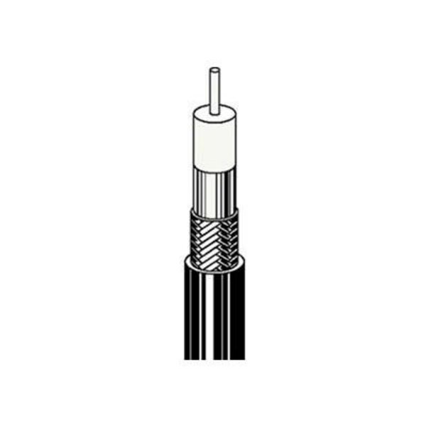 Convergent Connectivity Technology Convergent RG6/U 18AWG CATV Coaxial Cable Copper Clad Steel 100% Foil Shield 1000Ft Box blk 5203BK1B